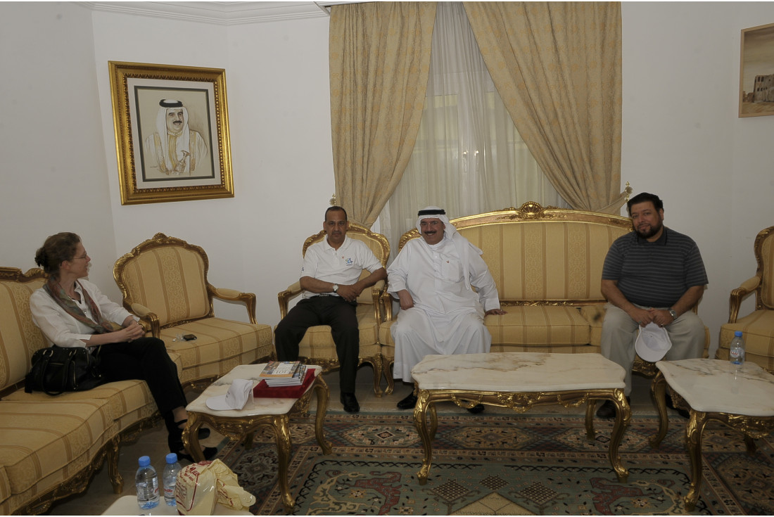 The team with H.E. Waheed Mubarak Sayyar, Ambassador of Bahrain to Qatar