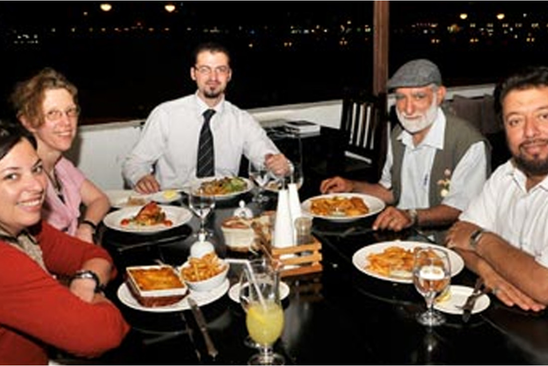 Dinner at La Brasserie with restaurant manager Mohmed Bakir 