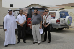 The team with H.E. Waheed Mubarak Sayyar, Doha Qatar