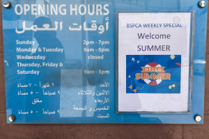 BSPCA Opening Hours