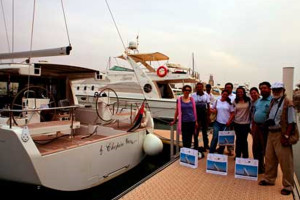 The team at the marina 